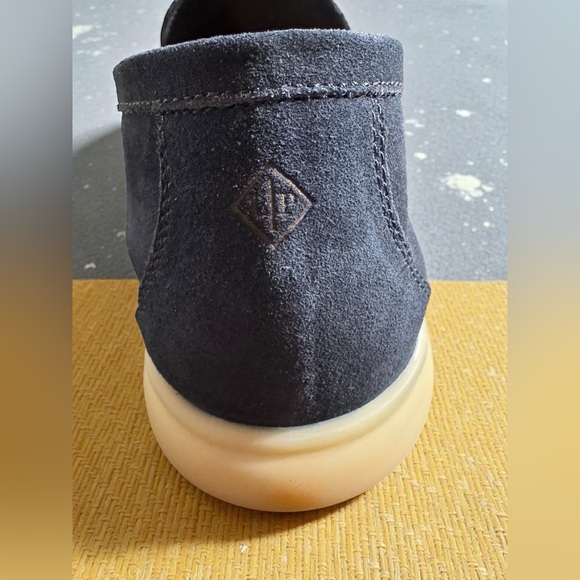 Loro Pianna Summer Walk Suede Loafers Navy 45 - Picture 7 of 12